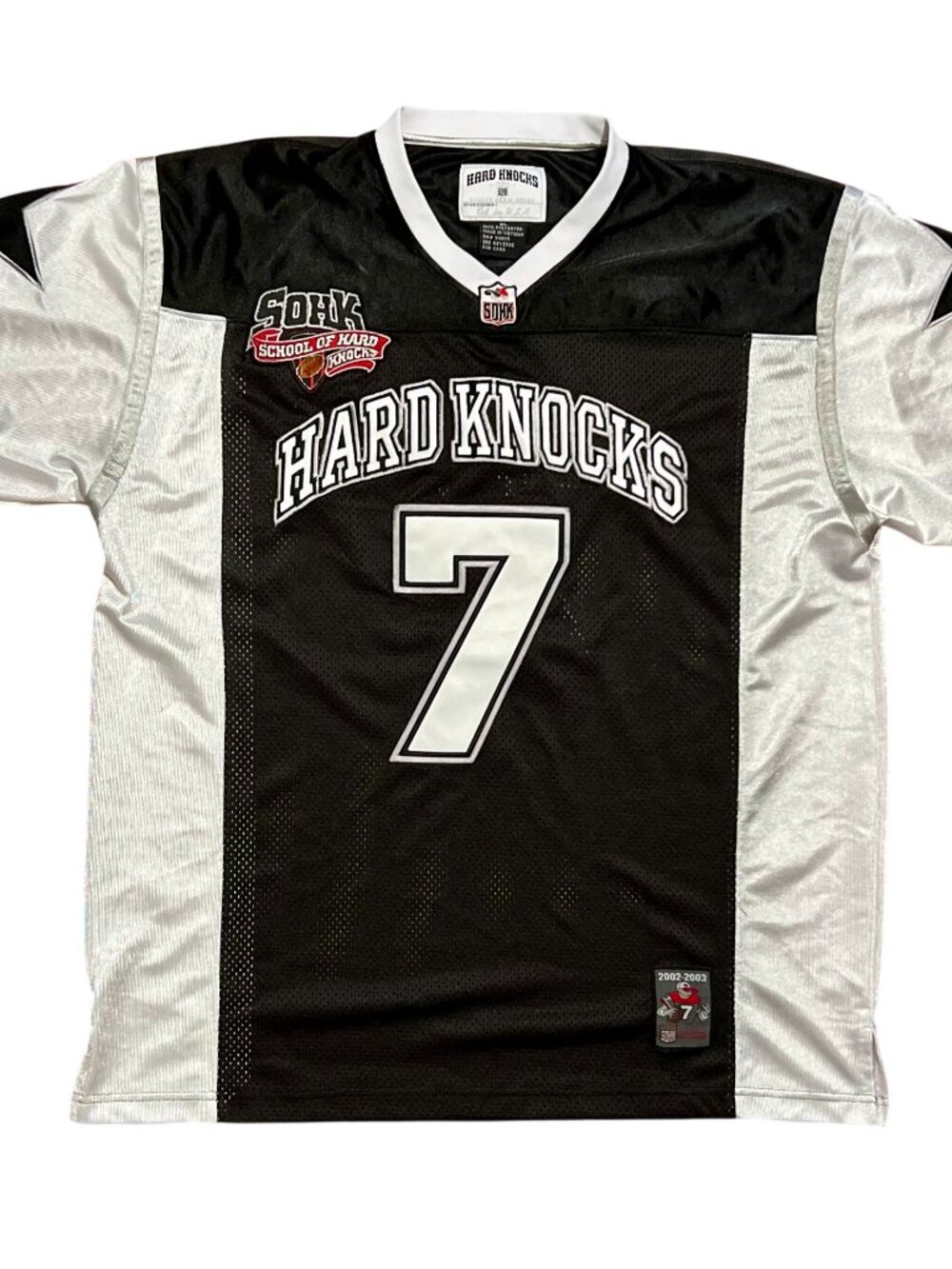 School of Hard Knocks Vintage Y2K '02-'03 Black Football Jersey, Men's XL